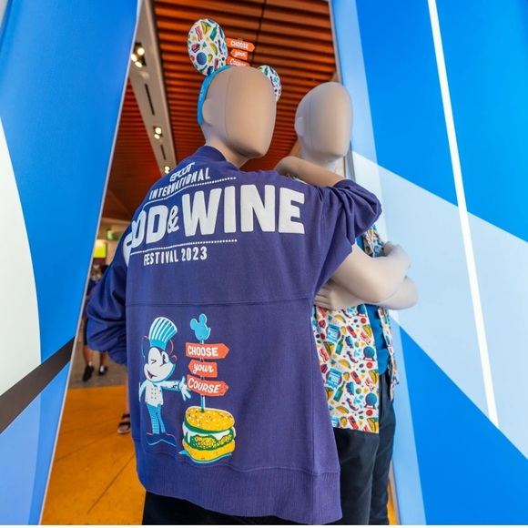 Disney Tops - NEW Disney Epcot Food & Wine Festival 2023 Full Zip Spirit Jersey